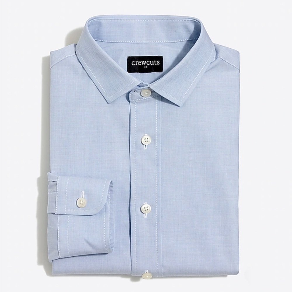 J Crew Boys' long-sleeve flex Thompson shirt in end-on-end, Item J5100